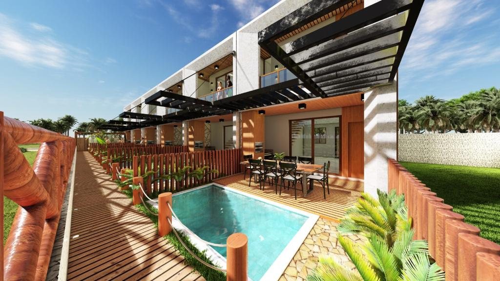 Terraço superior com piscina